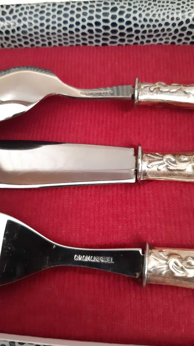 Colecçao, coleccionador, antiguidade, Conjunto talheres cromo niquel