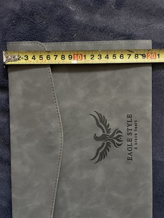 Кожаная папка для документов А5, пенал для ручек