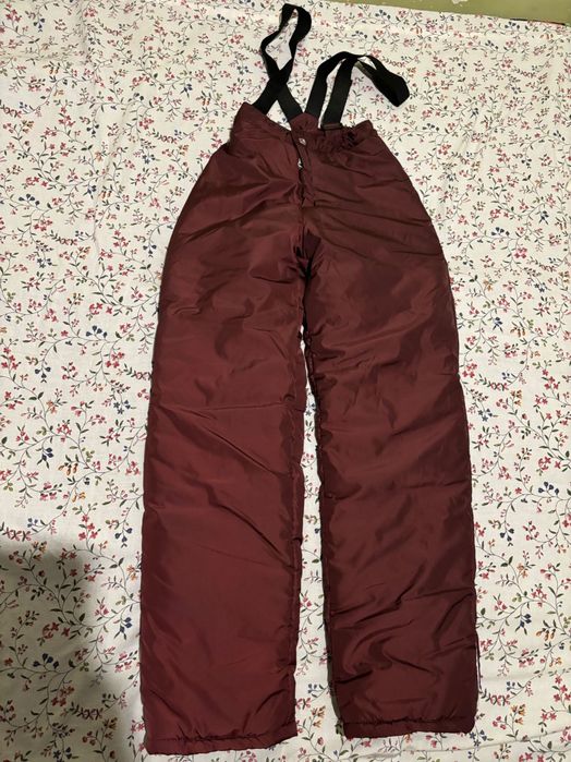 Штани лижні дитячі нові бордового кольору 101 см