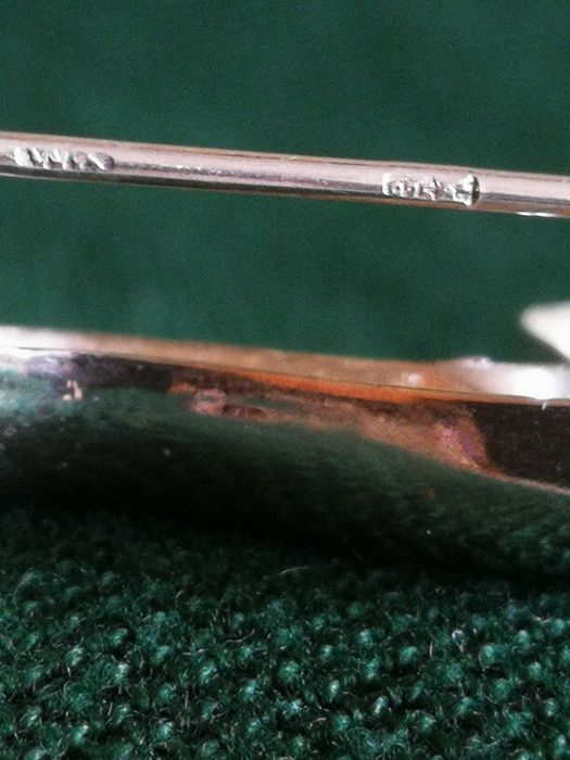 Srebrna broszka 925 W. Kruk WK Modernizm ( 9g)