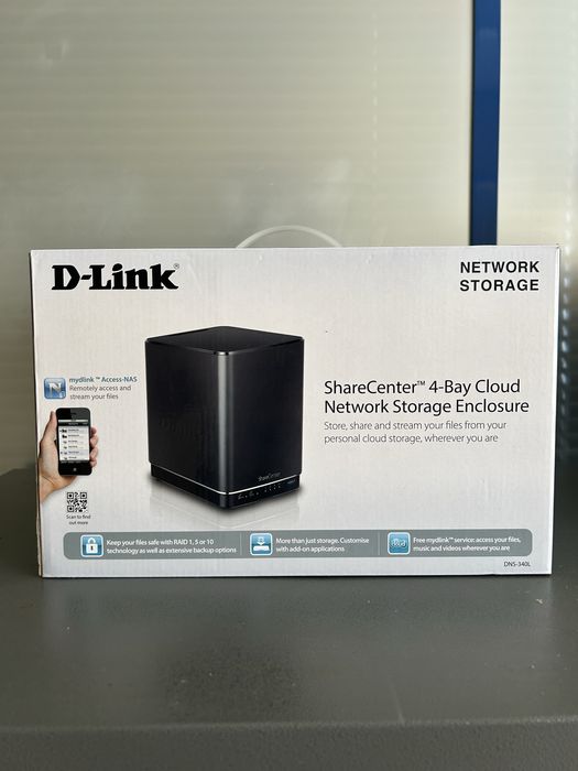 NAS D-Link DNS-340L ShareCenter | 4-Bay | Media Server & Backup Cloud