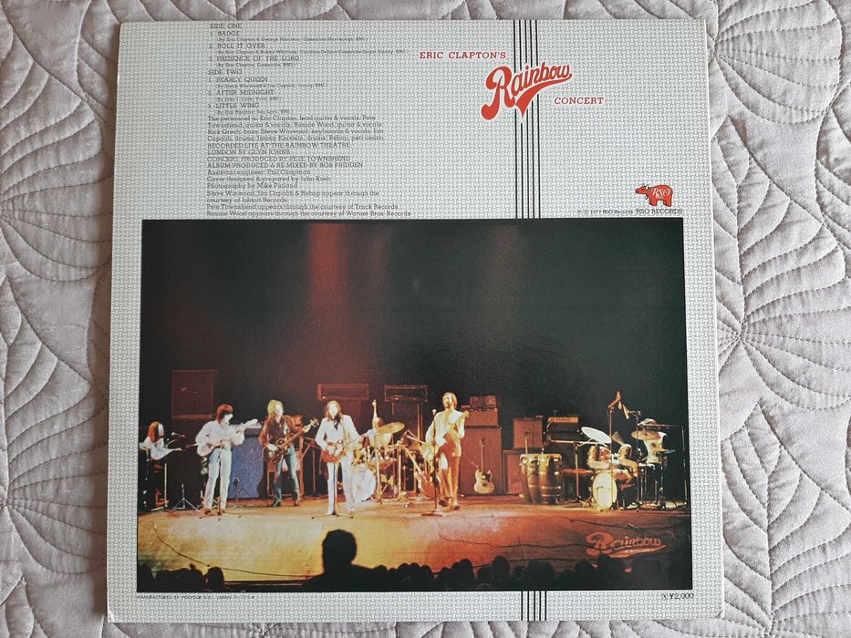 Eric Clapton - Eric Clapton`s Rainbow Concert - Japão - Vinil LP