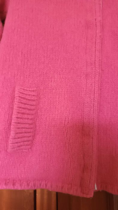 Casaco de lã em rosa