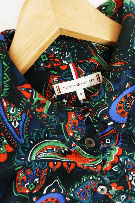 O85 damska koszula Tommy Hilfiger print boho wzór M 38