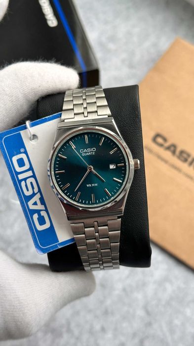 Годинник Casio MTP-VC01 Silver/Blue | Часы касио B-145 | касыо A159 AQ