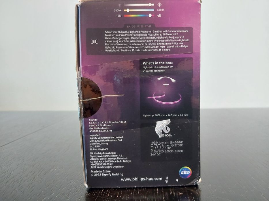 Philips Hue White And Color Ambiance Lightstrip Plus Extension Opis