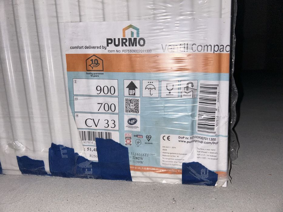 Grzejnik Purmo Venti Compact CV33 900x700 NOWY