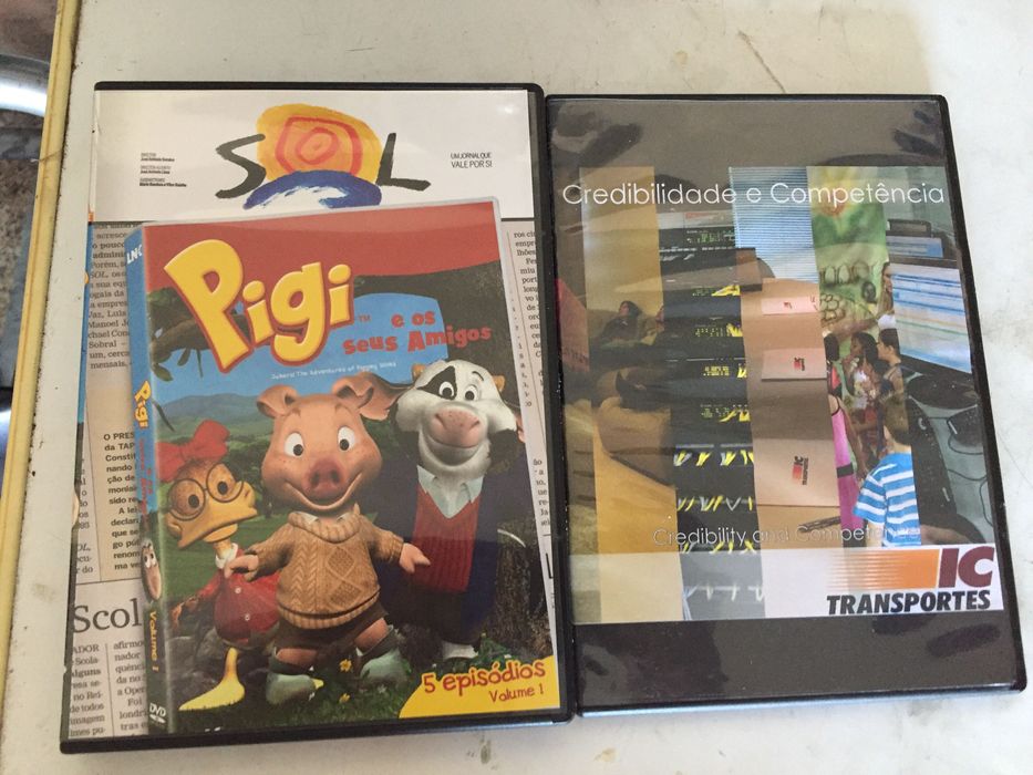 DVDs aprender italiano infantil PIGI varios filmes spiderman