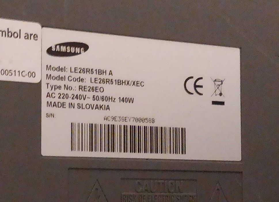 Televisão/TV/Monitor Samsung 26'' SCART/VGA