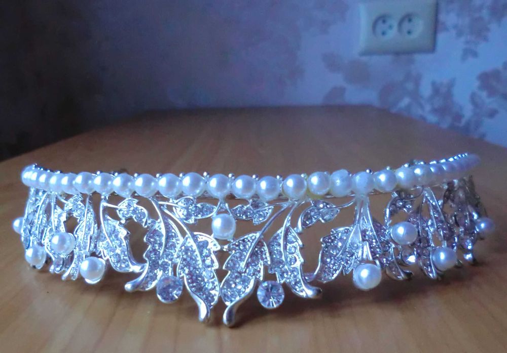 Обруч для волос хрустально жемчужный Укрпочтой, Новой