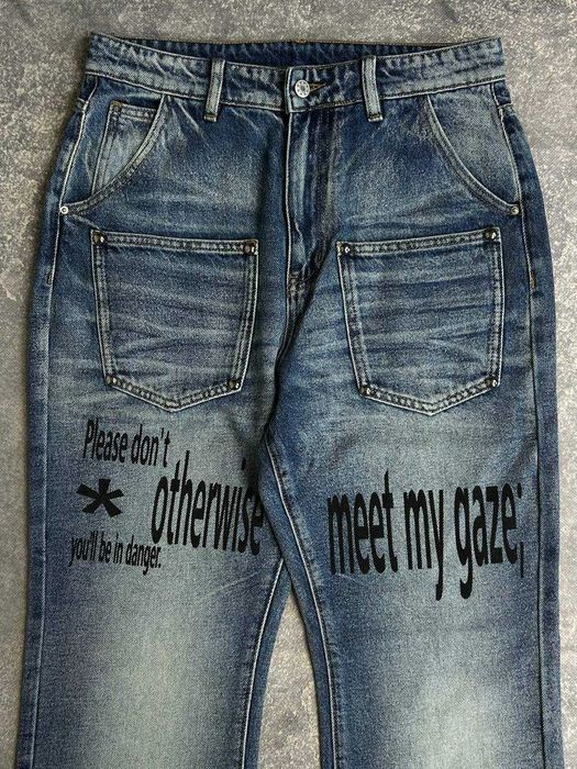 ARCHIVE Flared джинси faded джинсы сині клеш кльош skinny архив