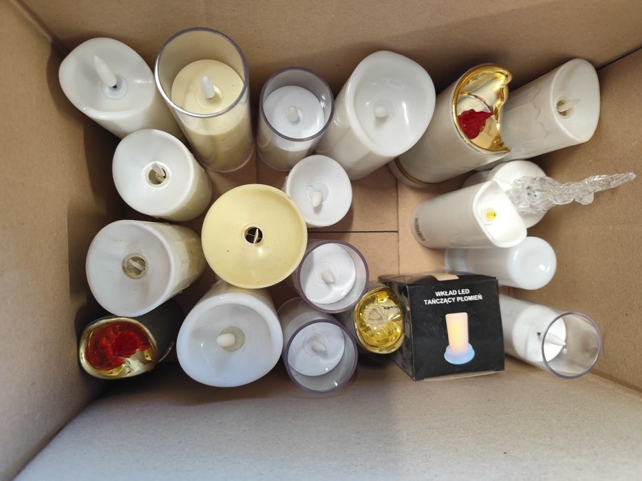 Znicze wkłady elektryczne na cmentarz nie używane nowe