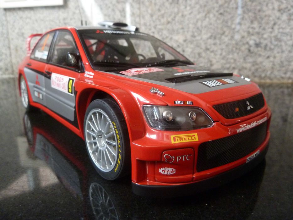 AUTOart Mitsubishi Lancer WRC ミニカー 1/18 1:18 AutoArt, Mitsubishi Lancer WRC 05, Rally Monte Carlo 2005
