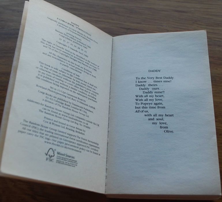 Daddy de Danielle Steel (em Inglês)