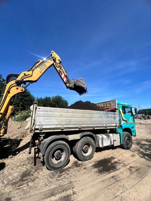 Usługi koparko‑ładowarką, koparką + wywrotką / ROZBIÓRKI I WYBURZENIA