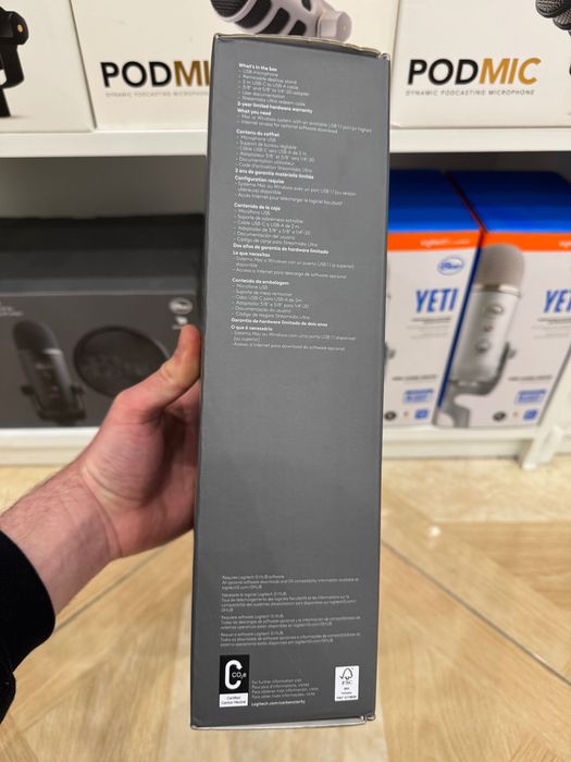 Найкраща ціна Студійний ігровий мікрофон для стріму Logitech YETI GX Новий USB-C Магазин 988-000567 Подкастів