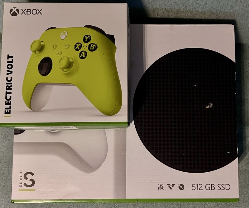 Xbox Series S 512 GB + 2 ORYGINALNE PADY + pudełko – stan idealny