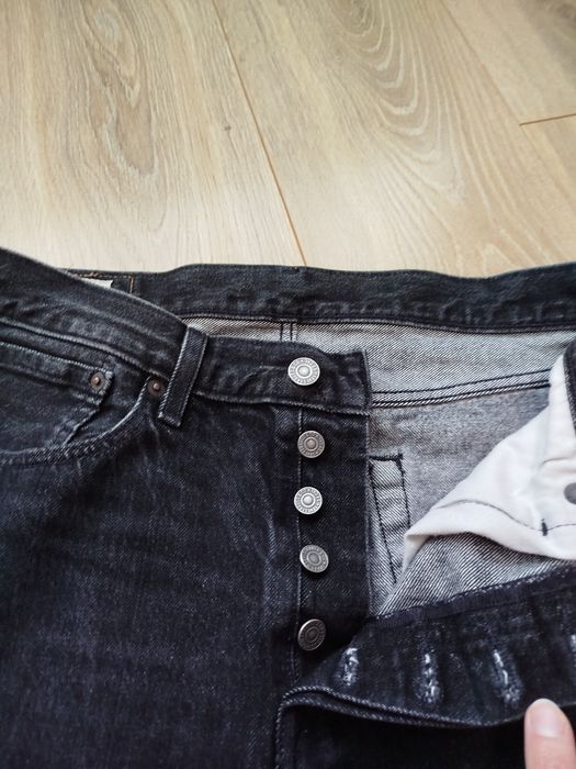 Levi's premium 501 skinny.Чорні чоловічі джинсиW 32L34.