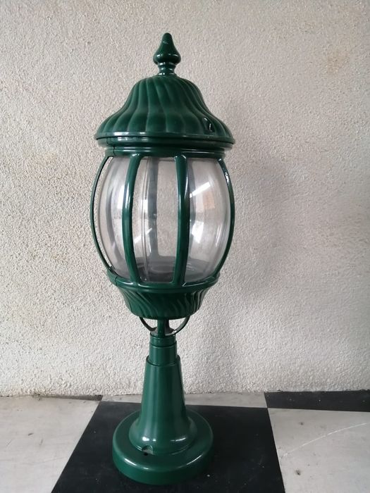 Candeeiro exterior ou jardim alumínio verde novo