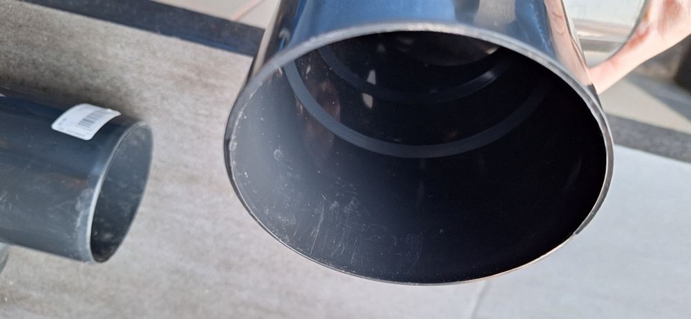 Kolano Bryza srednica 90 mm Grafit RAL  7021