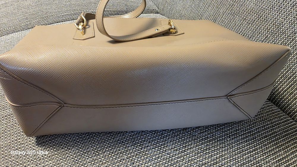 Oryginalna Duża Torebka LIU JO Shopper Beżowa Stan BDB Klasyk A4