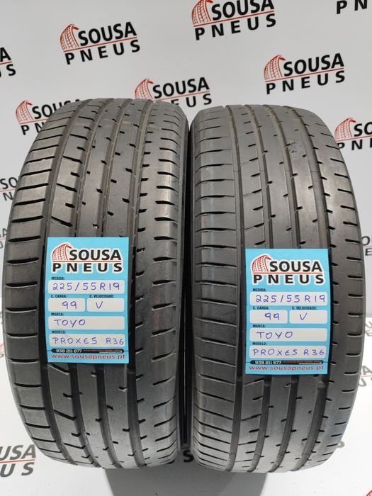 2 pneus semi novos 225-55R19 Toyo - Oferta dos Portes