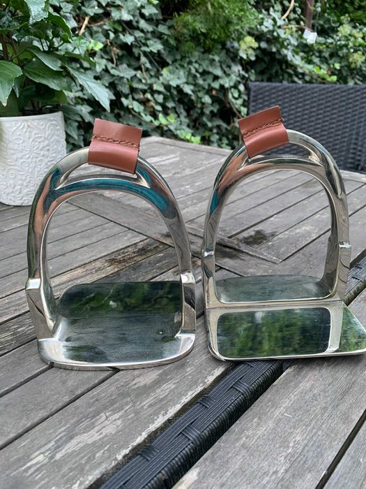 2 podpórki do książek, strzemiona, EICHHOLTZ, Vintage rzadkośc, okazja