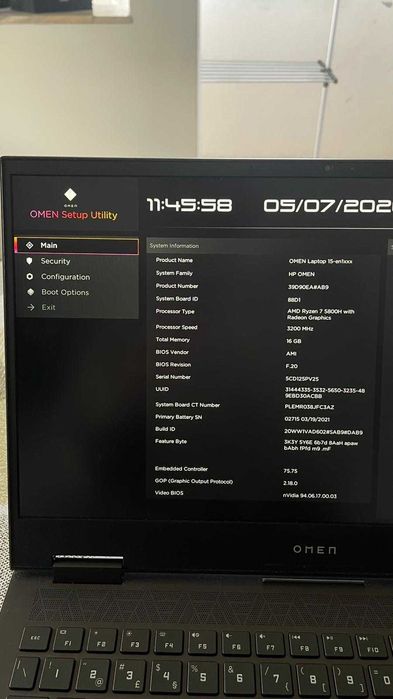 OMEN 15 - Ryzen 7 5800h / RTX 3060