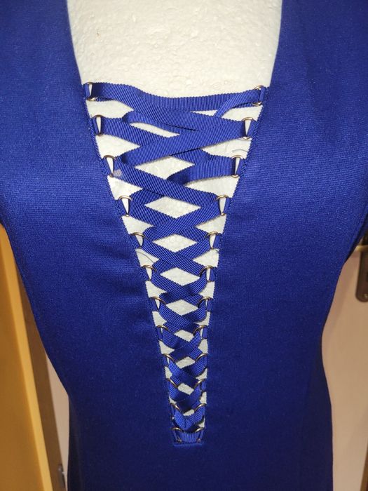 Sexi sukienka chabrowa