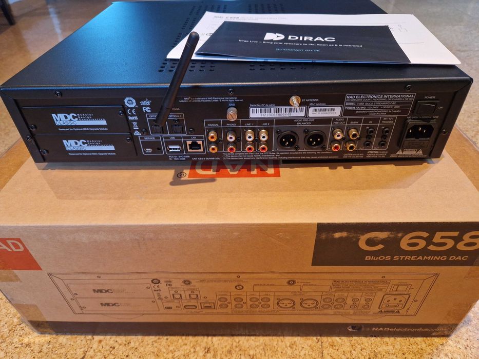 NAD C 658 | Pré-Amplificador e Streaming com Dirac Live