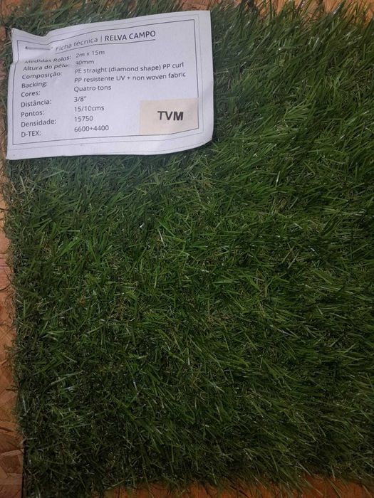 RELVA ARTIFICIAL - RELVA SINTÉTICA - VÁRIAS MEDIDAS