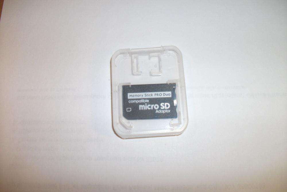 Adaptor MicroSD HC (TF) в Sony MemoryStick Pro Duo для PSP