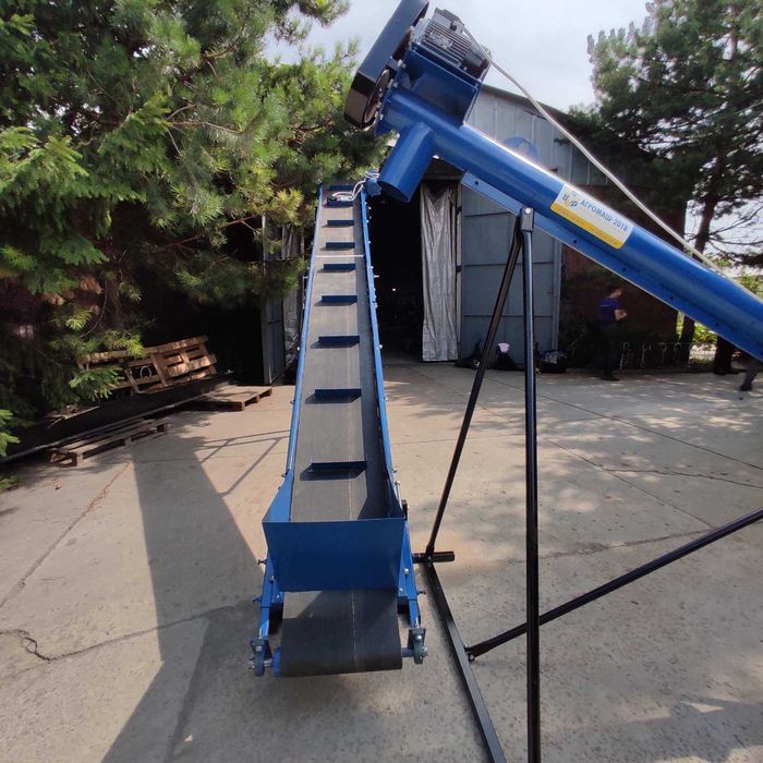 Шнековый погрузчик, подборщик, загрузчик зерна