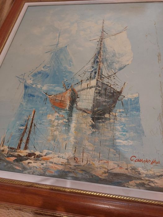 Quadro pintado a óleo