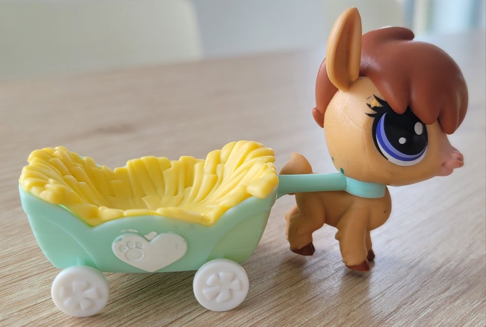 Littlest Pet Shop akcesoria wózek przyczepka LPS