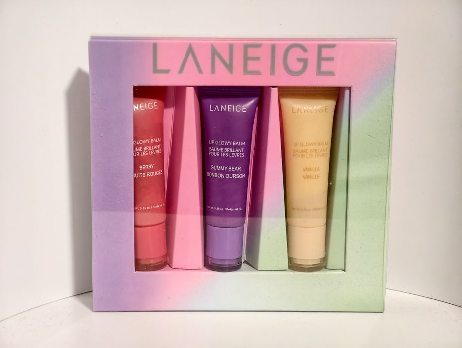 Laneieg lip balm balsam do ust usta głów balm zestaw trio 3 zestaw