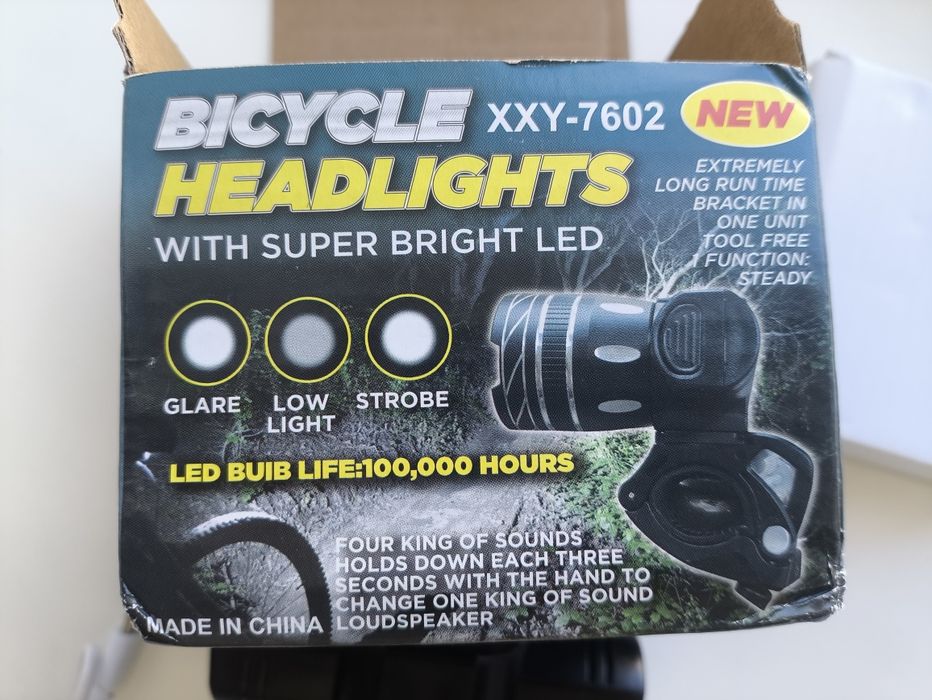 Фонарик быстросъёмный на велосипед  T6 велофара