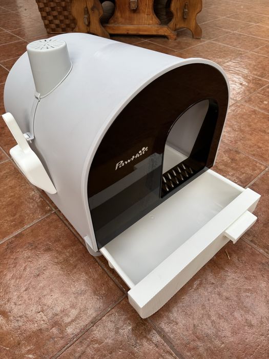 Caixa de areia para gatos Pawhut como nova