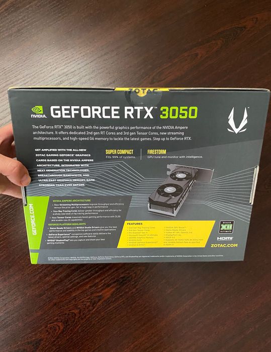 Відеокарта Zotac Gaming GeForce RTX 3050 6GB DDR6