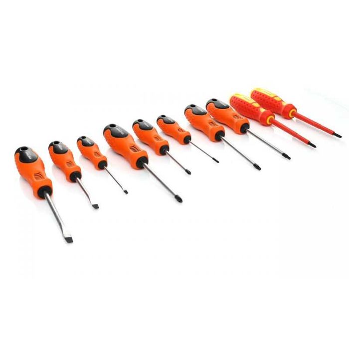 HARTOWANE WKRĘTAKI ŚRUBOKRĘTY izolowane zestaw 10 elementów KD10901