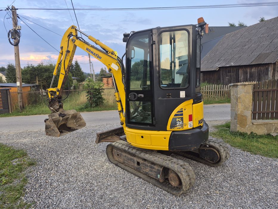 Minikoparka Komatsu Pc 26 ! 2016 rok ! Brutto ! Koparka jcb cat kubota