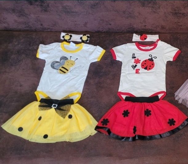 Strój pszczoły i biedronki dla dziewczynki