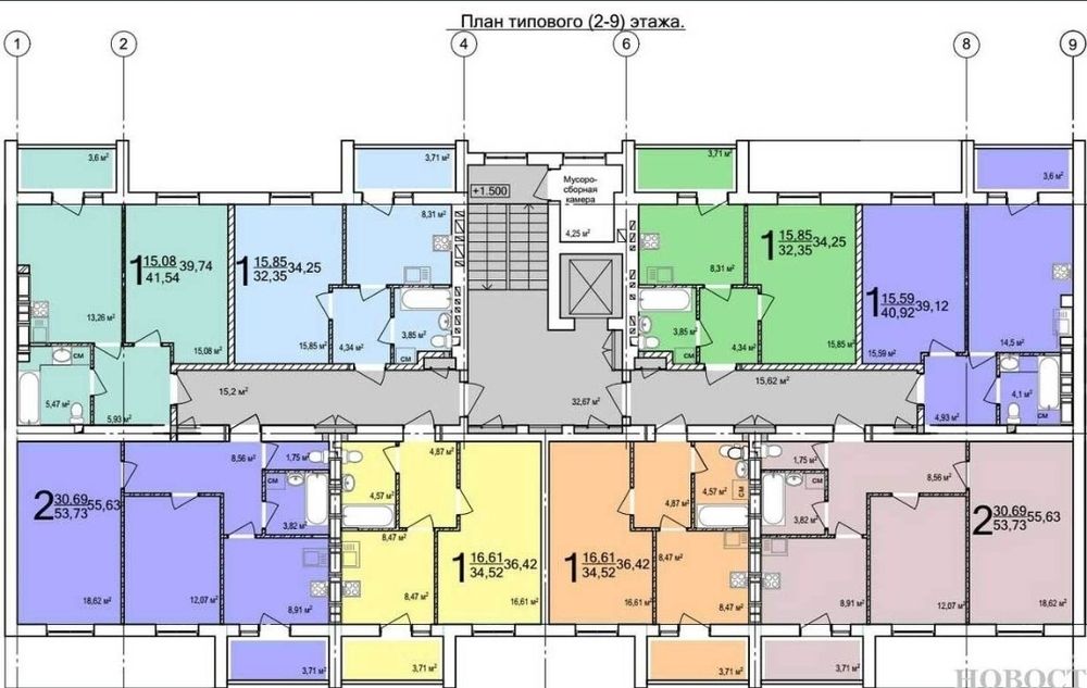 Квартира 2-комнатная ЖК Птичка 26000$ Лучшая ценаи планировка ЕОселя