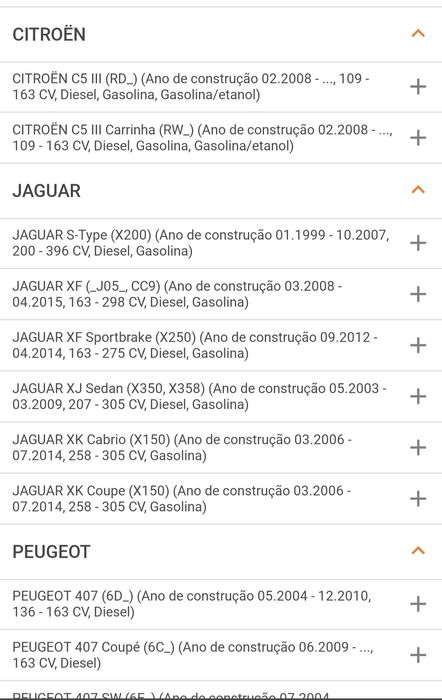 Pastilhas de travão de disco