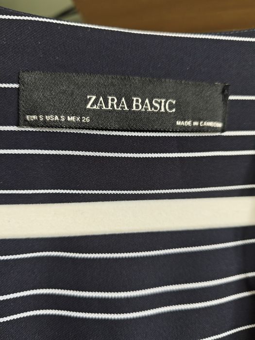 Стильний подовжений кардиган/накидка Zara Basic у смужку