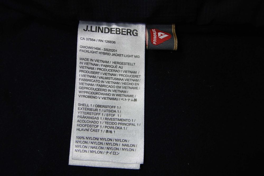 J.Lindeberg Packlight Hybrid Jacket-Light Mid Primaloft Techniczna Hybrydowa Kurtka Golf Męska Roz XL