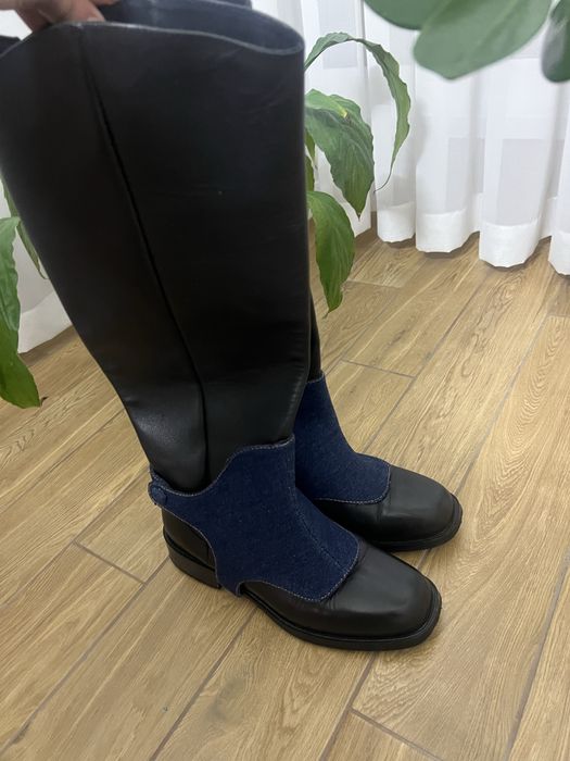 Шкіряні чоботи в жокейському стилі EU38 Reserved