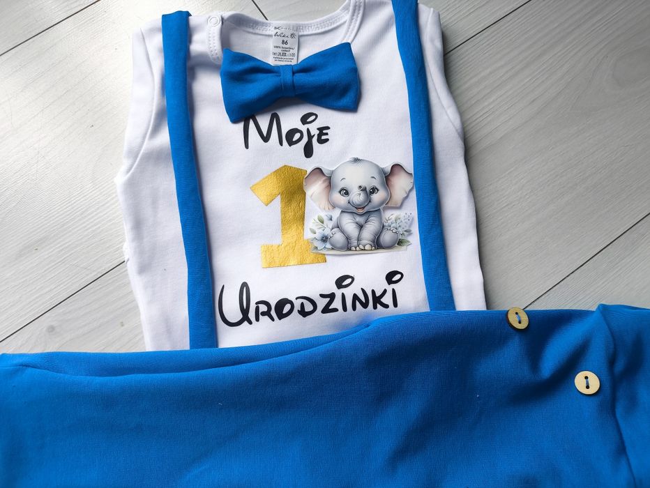 Komplet na pierwsze urodziny dla chłopca rok