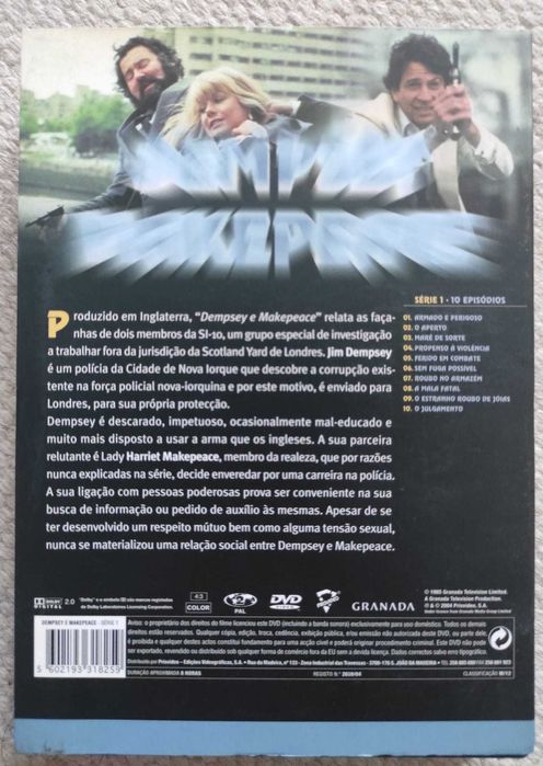 dvd: caixa "Dempsey e Makepeace", série 1