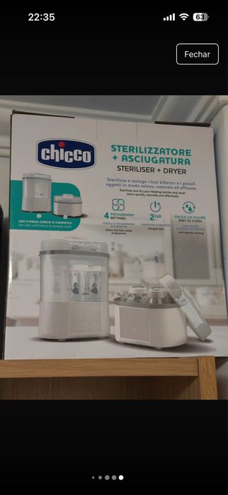Esterilizador Chicco com Secagem Usado à Venda447256486709176324